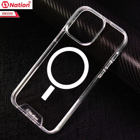 iPhone 13 Pro Max Cover - ONation MagSafe Series - Premium Quality No Yellowing Drop Tested Tpu+Pc Clear Soft Edges