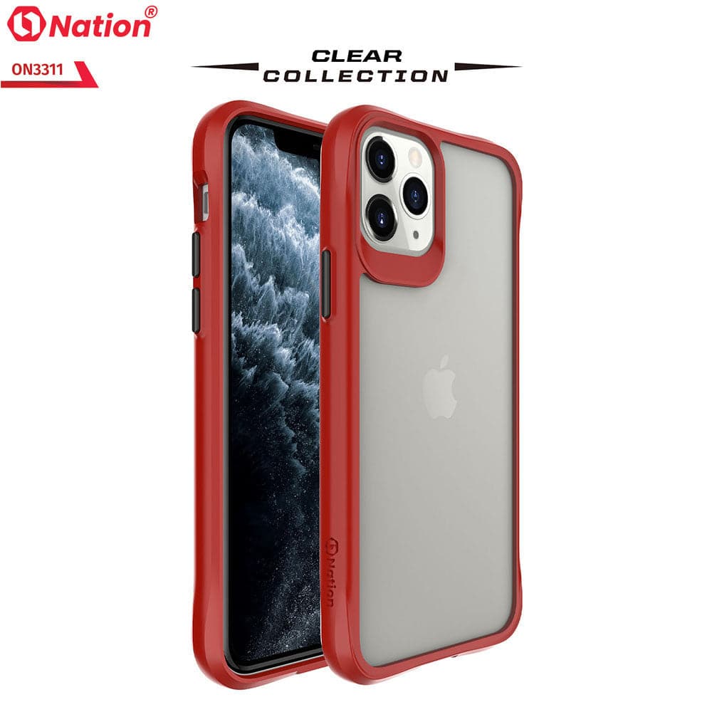 iPhone 11 Pro Max Cover - Red - ONation Combat X Mode Series Soft Borders Case