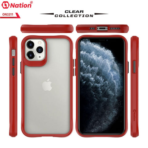iPhone 11 Pro Max Cover - Red - ONation Combat X Mode Series Soft Borders Case