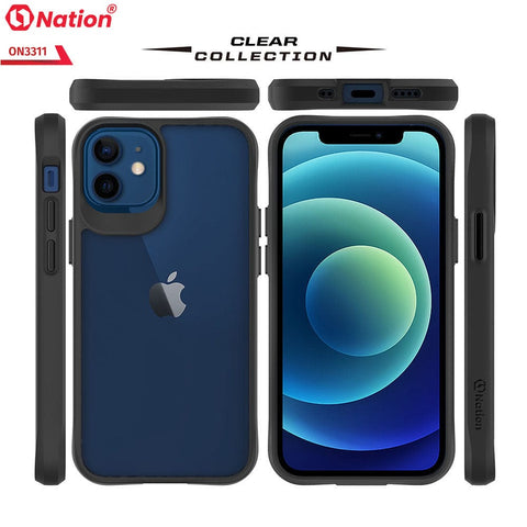 iPhone 12 Cover - Black - ONation Combat X Mode Series Soft Borders Case