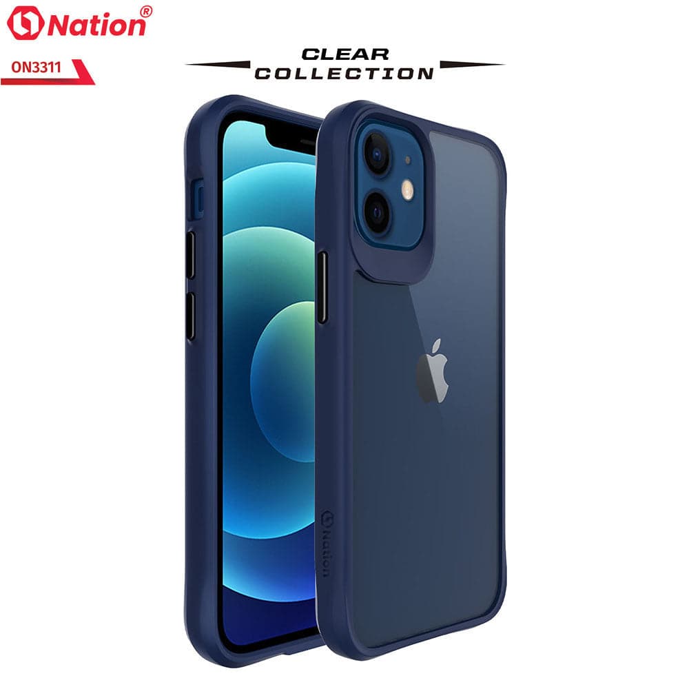 iPhone 12 Cover - Blue - ONation Combat X Mode Series Soft Borders Case