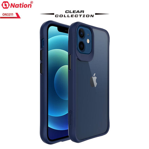 iPhone 12 Cover - Blue - ONation Combat X Mode Series Soft Borders Case