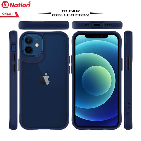 iPhone 12 Cover - Blue - ONation Combat X Mode Series Soft Borders Case