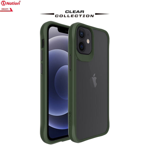 iPhone 12 Cover - Green - ONation Combat X Mode Series Soft Borders Case