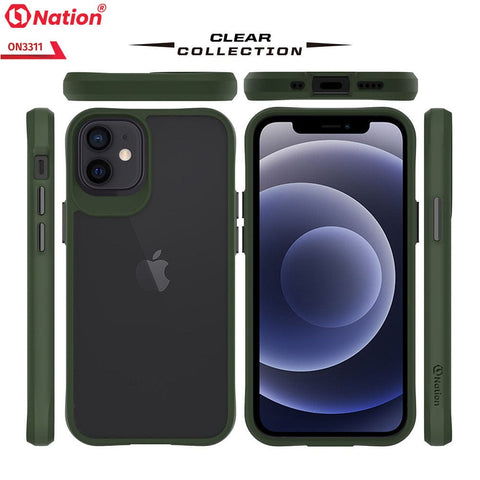 iPhone 12 Cover - Green - ONation Combat X Mode Series Soft Borders Case