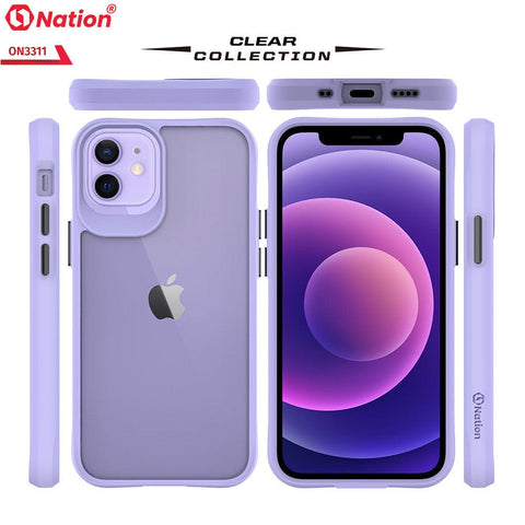 iPhone 12 Cover - Purple - ONation Combat X Mode Series Soft Borders Case