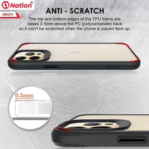 iPhone 12 Pro Max Cover - Black - ONation Combat X Mode Series Soft Borders Case