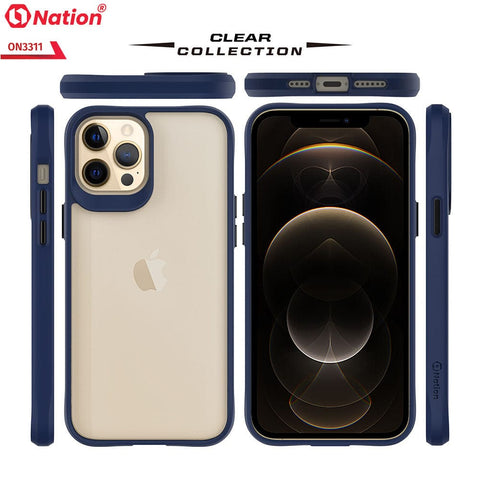 iPhone 12 Pro Max Cover - Blue - ONation Combat X Mode Series Soft Borders Case