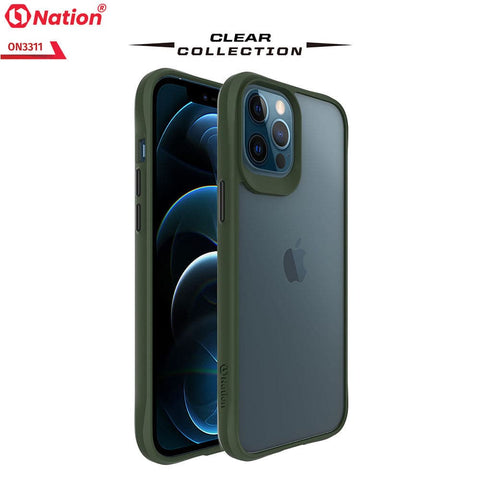 iPhone 12 Pro Cover - Green - ONation Combat X Mode Series Soft Borders Case