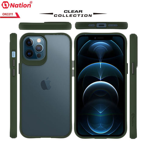 iPhone 12 Pro Cover - Green - ONation Combat X Mode Series Soft Borders Case