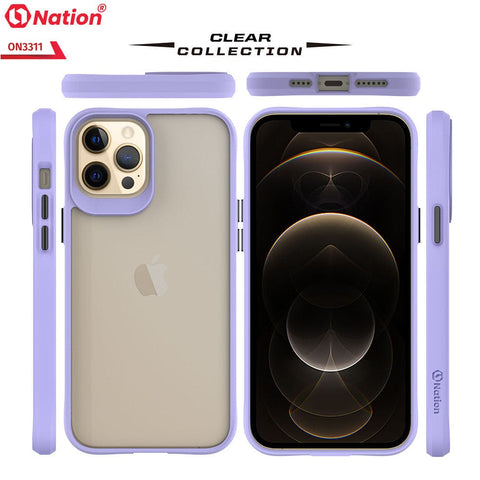 iPhone 12 Pro Cover - Purple - ONation Combat X Mode Series Soft Borders Case