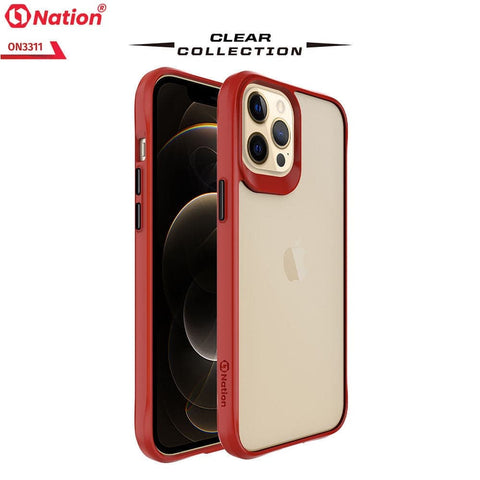 iPhone 12 Pro Max Cover - Red - ONation Combat X Mode Series Soft Borders Case
