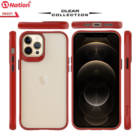 iPhone 12 Pro Cover - Red - ONation Combat X Mode Series Soft Borders Case
