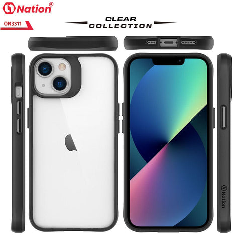 iPhone 13 Mini Cover - Black - ONation Combat X Mode Series Soft Borders Case