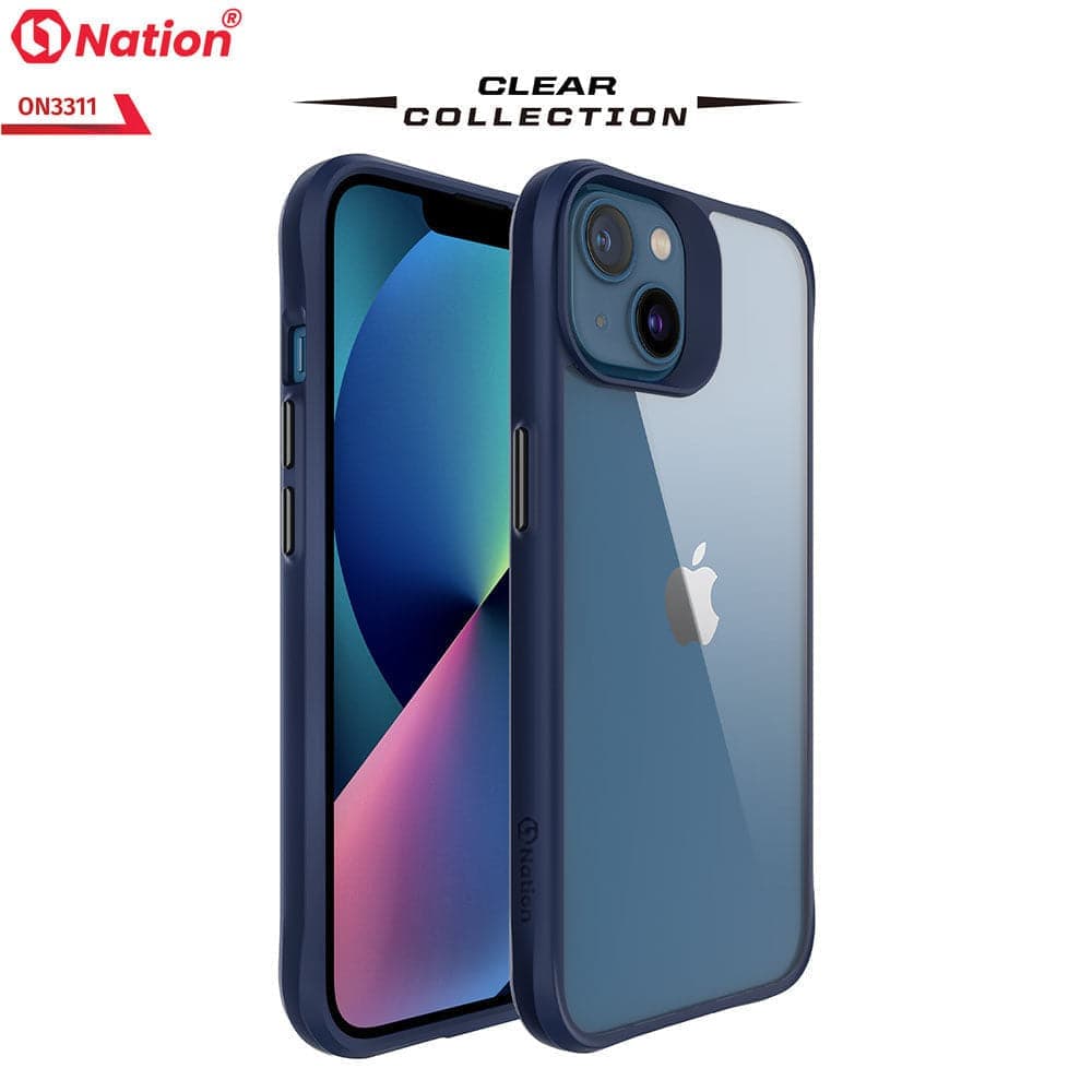 iPhone 13 Mini Cover - Blue - ONation Combat X Mode Series Soft Borders Case