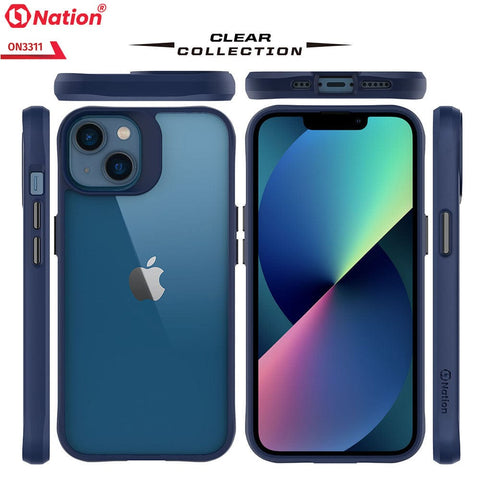iPhone 13 Mini Cover - Blue - ONation Combat X Mode Series Soft Borders Case