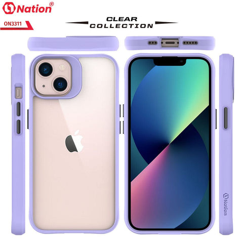iPhone 13 Mini Cover - Purple - ONation Combat X Mode Series Soft Borders Case