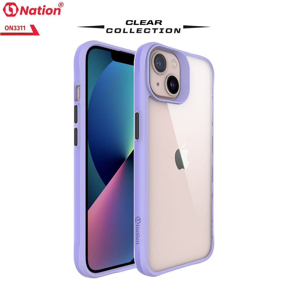 iPhone 13 Mini Cover - Purple - ONation Combat X Mode Series Soft Borders Case
