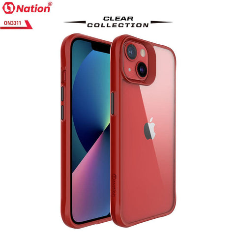 iPhone 13 Mini Cover - Red - ONation Combat X Mode Series Soft Borders Case