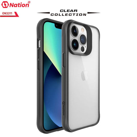 iPhone 13 Pro Cover - Black - ONation Combat X Mode Series Soft Borders Case