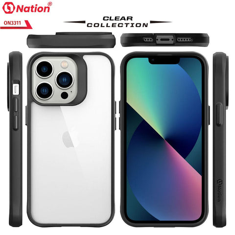 iPhone 13 Pro Cover - Black - ONation Combat X Mode Series Soft Borders Case