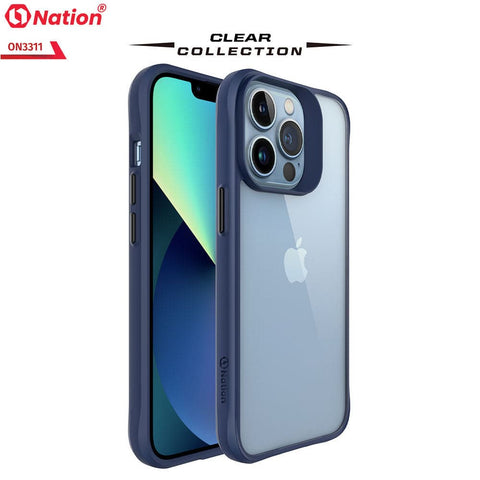 iPhone 13 Pro Max Cover - Blue - ONation Combat X Mode Series Soft Borders Case