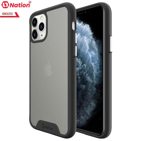 iPhone 11 Pro Max Cover - Black - ONation Silk Series - Premium Quality  Drop Tested Tpu+Pc Semi-Transparent Soft Edges
