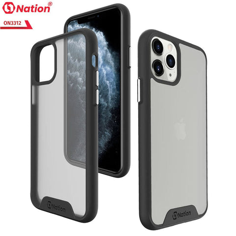 iPhone 11 Pro Max Cover - Black - ONation Silk Series - Premium Quality  Drop Tested Tpu+Pc Semi-Transparent Soft Edges