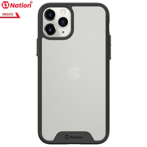 iPhone 11 Pro Max Cover - Black - ONation Silk Series - Premium Quality  Drop Tested Tpu+Pc Semi-Transparent Soft Edges