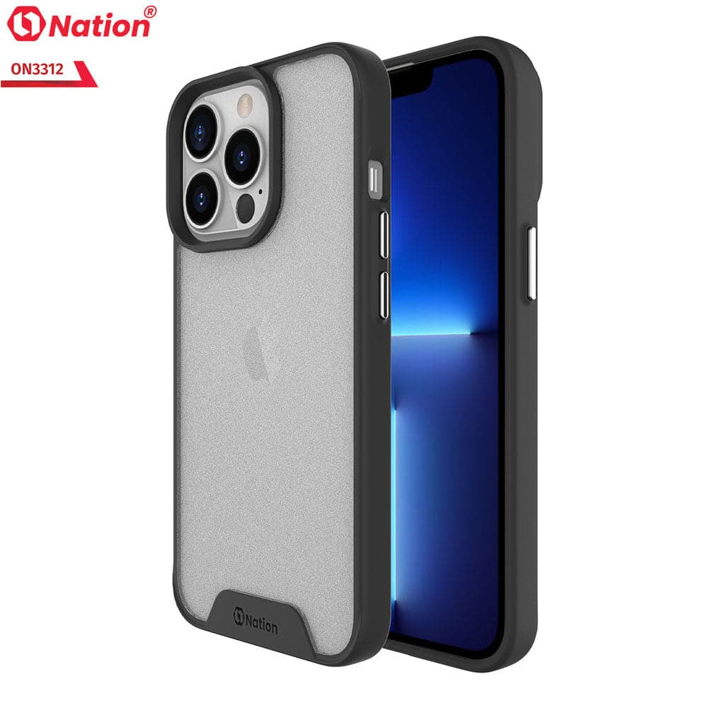 iPhone 13 Mini Cover - Black - ONation Silk Series - Premium Quality  Drop Tested Tpu+Pc Semi-Transparent Soft Edges