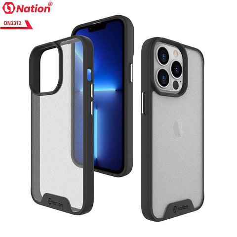iPhone 13 Mini Cover - Black - ONation Silk Series - Premium Quality  Drop Tested Tpu+Pc Semi-Transparent Soft Edges