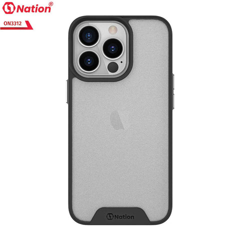 iPhone 13 Mini Cover - Black - ONation Silk Series - Premium Quality  Drop Tested Tpu+Pc Semi-Transparent Soft Edges