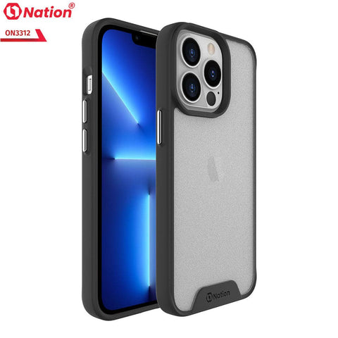 iPhone 13 Mini Cover - Black - ONation Silk Series - Premium Quality  Drop Tested Tpu+Pc Semi-Transparent Soft Edges