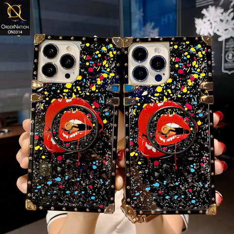 iPhone 12 Pro Max Cover - Design 1 - Stylish Trunk Chest Soft Protective Case with Holder