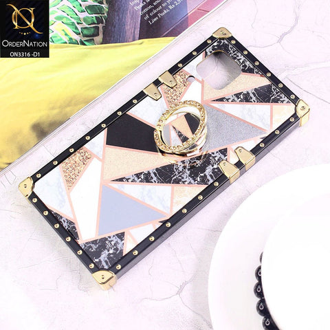 Huawei P40 lite Cover - Design 1 - Smart Mosaic Marble and Glitter Trunk Style Soft Case Without Strap
