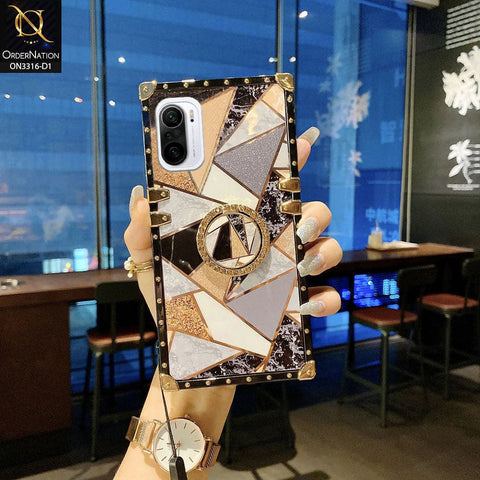 Xiaomi Mi 11X Pro Cover - Design 1 - Smart Mosaic Marble and Glitter Trunk Style Soft Case Without Strap