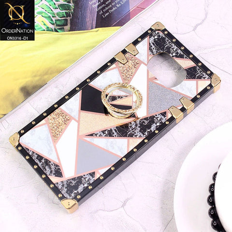 Xiaomi Poco X3 Cover - Design 1 - Smart Mosaic Marble and Glitter Trunk Style Soft Case Without Strap