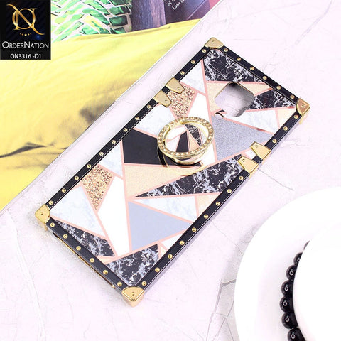 Xiaomi Poco M2 Pro Cover - Design 1 - Smart Mosaic Marble and Glitter Trunk Style Soft Case