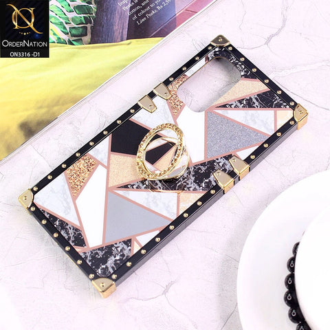 Oppo Find X3 Lite Cover - Design 1 - Smart Mosaic Marble and Glitter Trunk Style Soft Case Without Strap