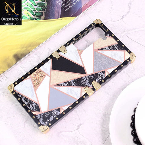 Samsung Galaxy S22 5G Cover - Design 1 - Smart Mosaic Marble and Glitter Trunk Style Soft Case