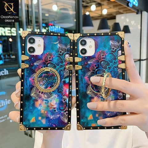 Samsung Galaxy A52s 5G Cover - Luminous Galaxy Starry Sky Flower Pattern Soft TPU Trunk Chest Case with Ring Holder