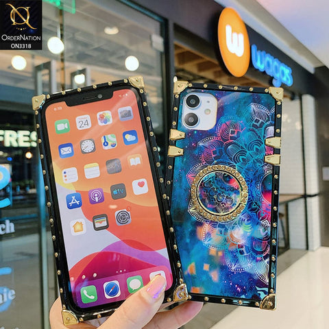 Samsung Galaxy A52s 5G Cover - Luminous Galaxy Starry Sky Flower Pattern Soft TPU Trunk Chest Case with Ring Holder
