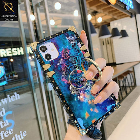 Samsung Galaxy A72 Cover - Luminous Galaxy Starry Sky Flower Pattern Soft TPU Trunk Chest Case with Ring Holder