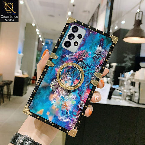 Samsung Galaxy A52s 5G Cover - Luminous Galaxy Starry Sky Flower Pattern Soft TPU Trunk Chest Case with Ring Holder
