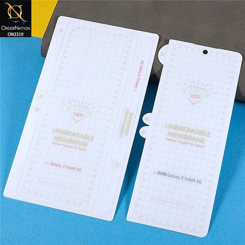 Samsung Galaxy Z Fold 3 5G Protector - 360° Transparent Full Body Unbreakable Protective Film Sticker Cover