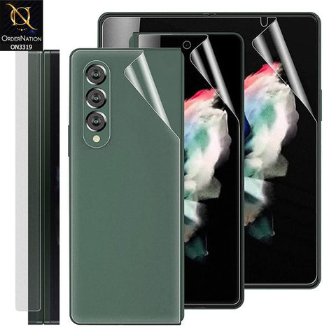 Samsung Galaxy Z Fold 3 5G Protector - 360° Transparent Full Body Unbreakable Protective Film Sticker Cover