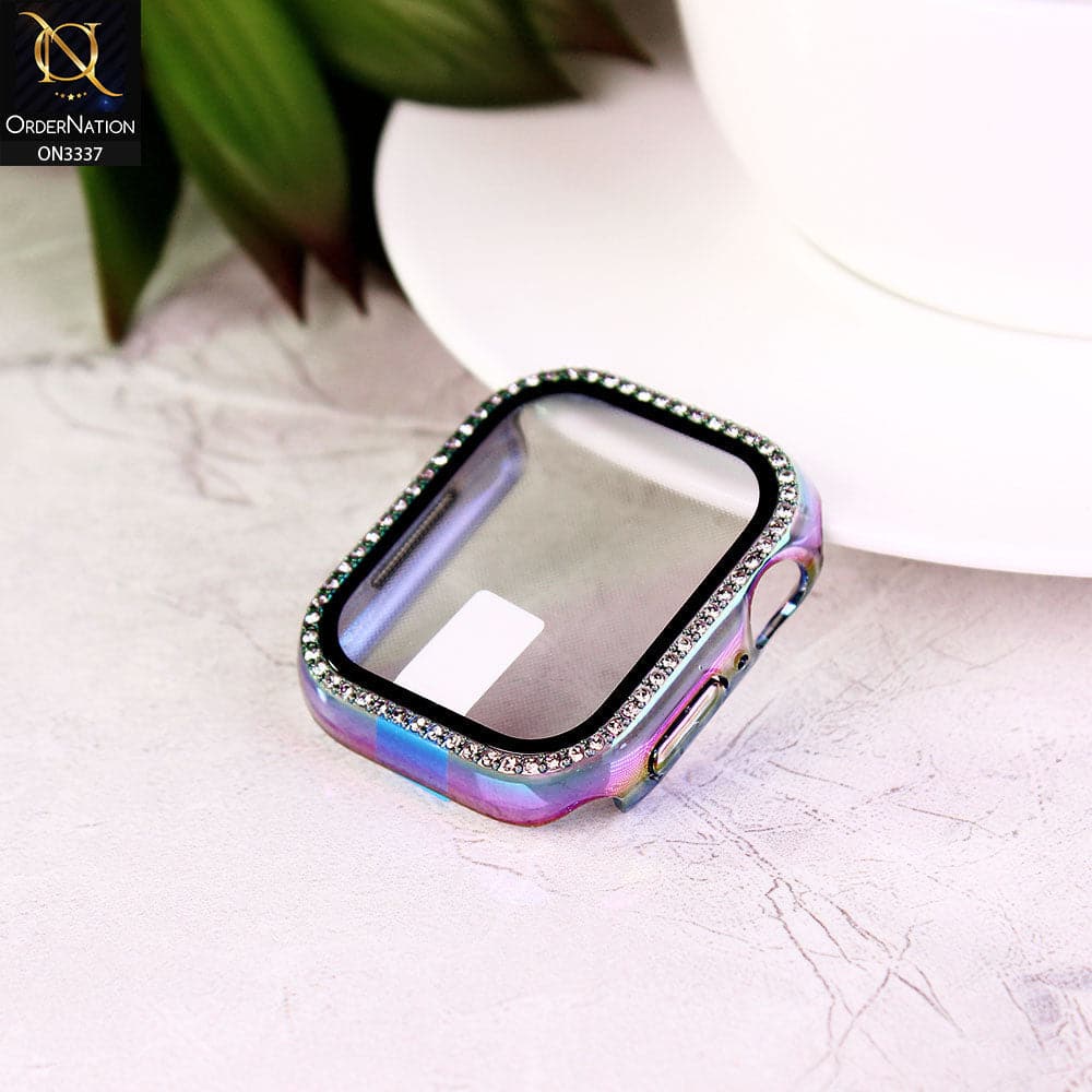 Apple Watch Series 5 (44mm) Cover - Multi Colour - Bling Rinestones Diamond Shiny Bumber Protector iWatch Case