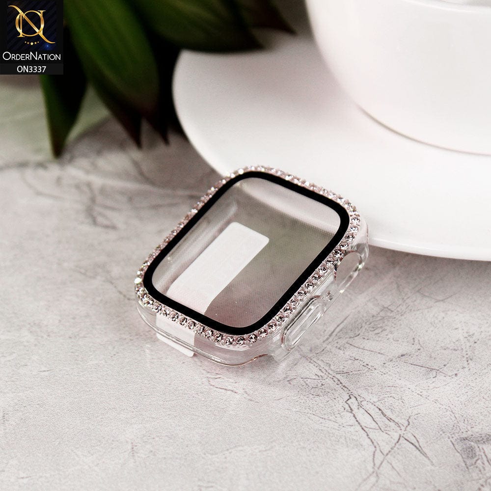 Apple Watch SE (40mm) Cover - Transparent - Bling Rinestones Diamond Shiny Bumber Protector iWatch Case