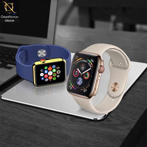 Apple Watch Series 7 (45mm) Screen Protector - Black - 3d full Glue iWatch Shiny Screen Protector