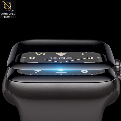 Apple Watch SE (40mm) Screen Protector - Black - 3d full Glue iWatch Shiny Screen Protector
